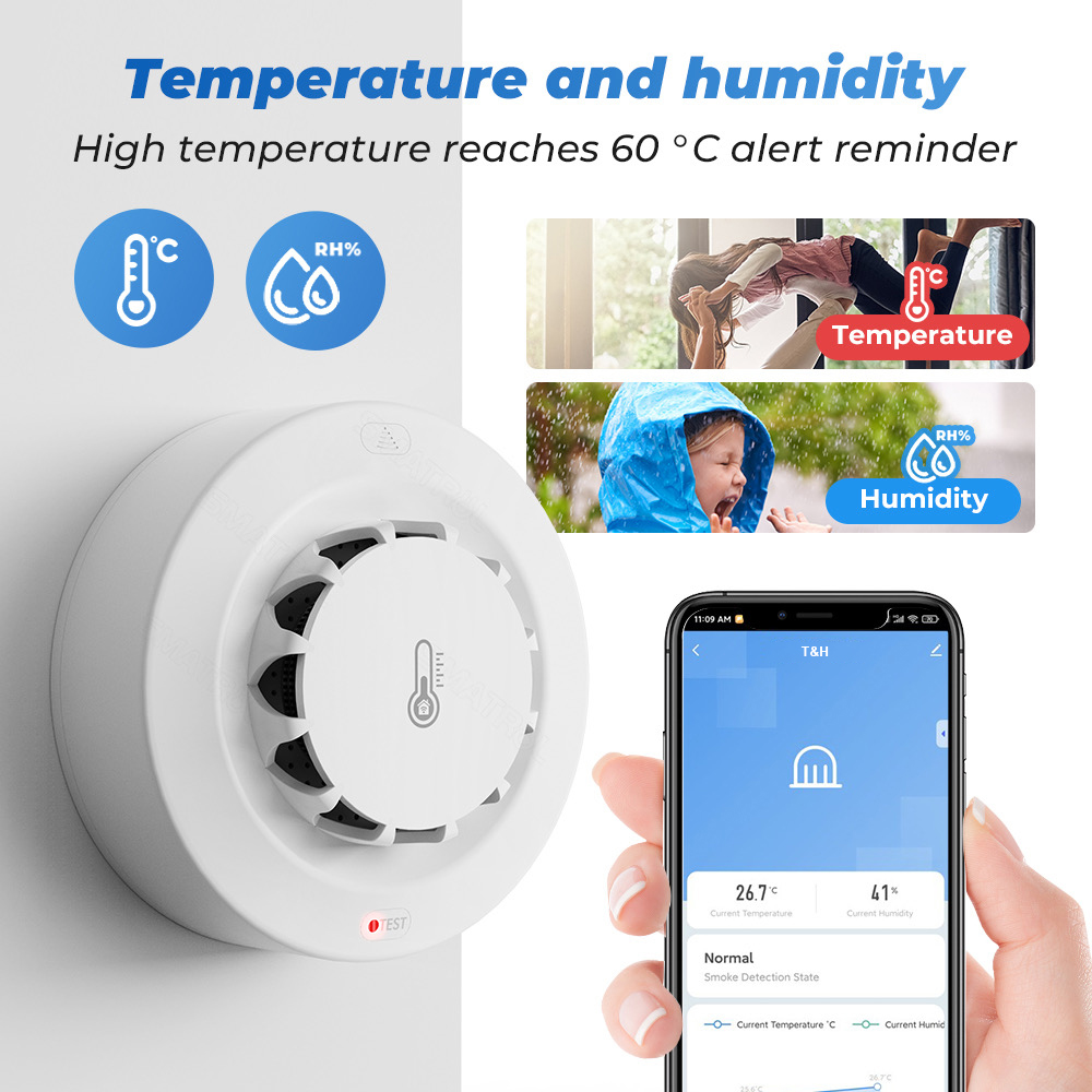 เซ็นเซอร์วัดอุณหภูมิและความชื้ - Smoke Leak Detector บทวิจารณ์และราคา