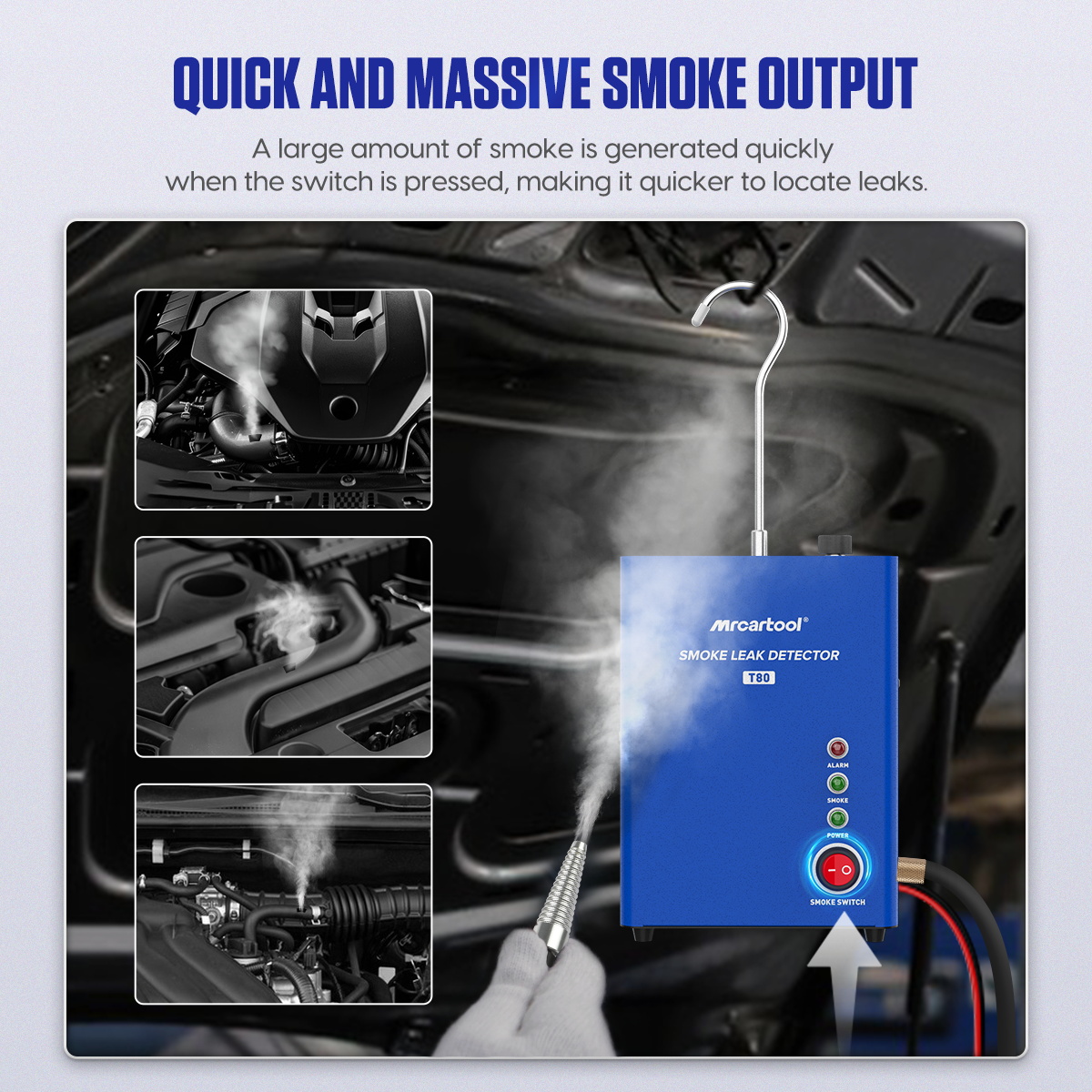 เครื่องตรวจจับการรั่วไหลด้วยคว - Smoke Leak Detector บทวิจารณ์และราคา