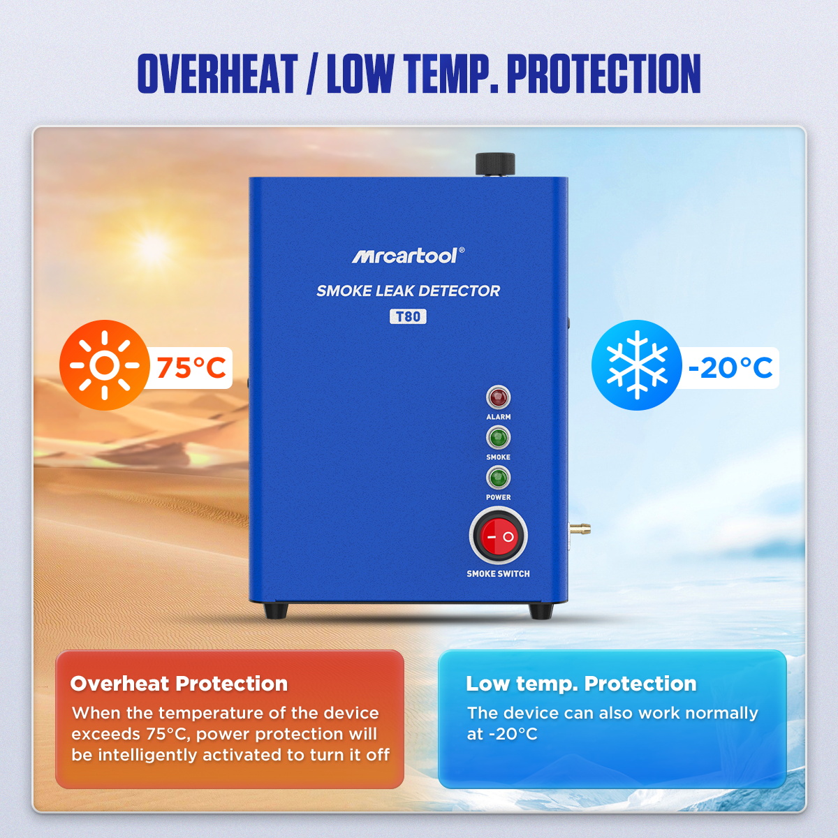 เครื่องตรวจจับการรั่วไหลด้วยคว - Smoke Leak Detector บทวิจารณ์และราคา